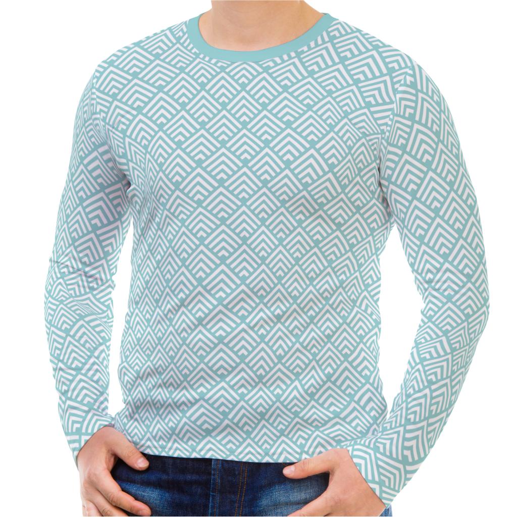 Men's Round Neck Long Sleeve T-Shirts(All Over)